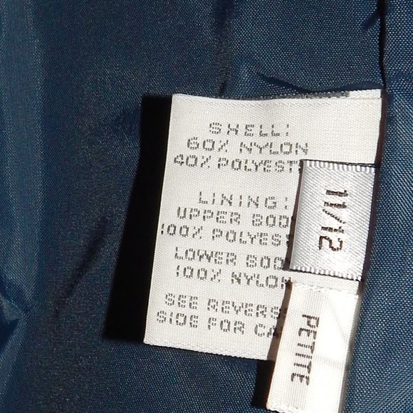 Ladies Forecaster of Boston Trench - Rain Coat - Jacket ~11/12 Petite~ Navy Blue - Picture 10 of 11